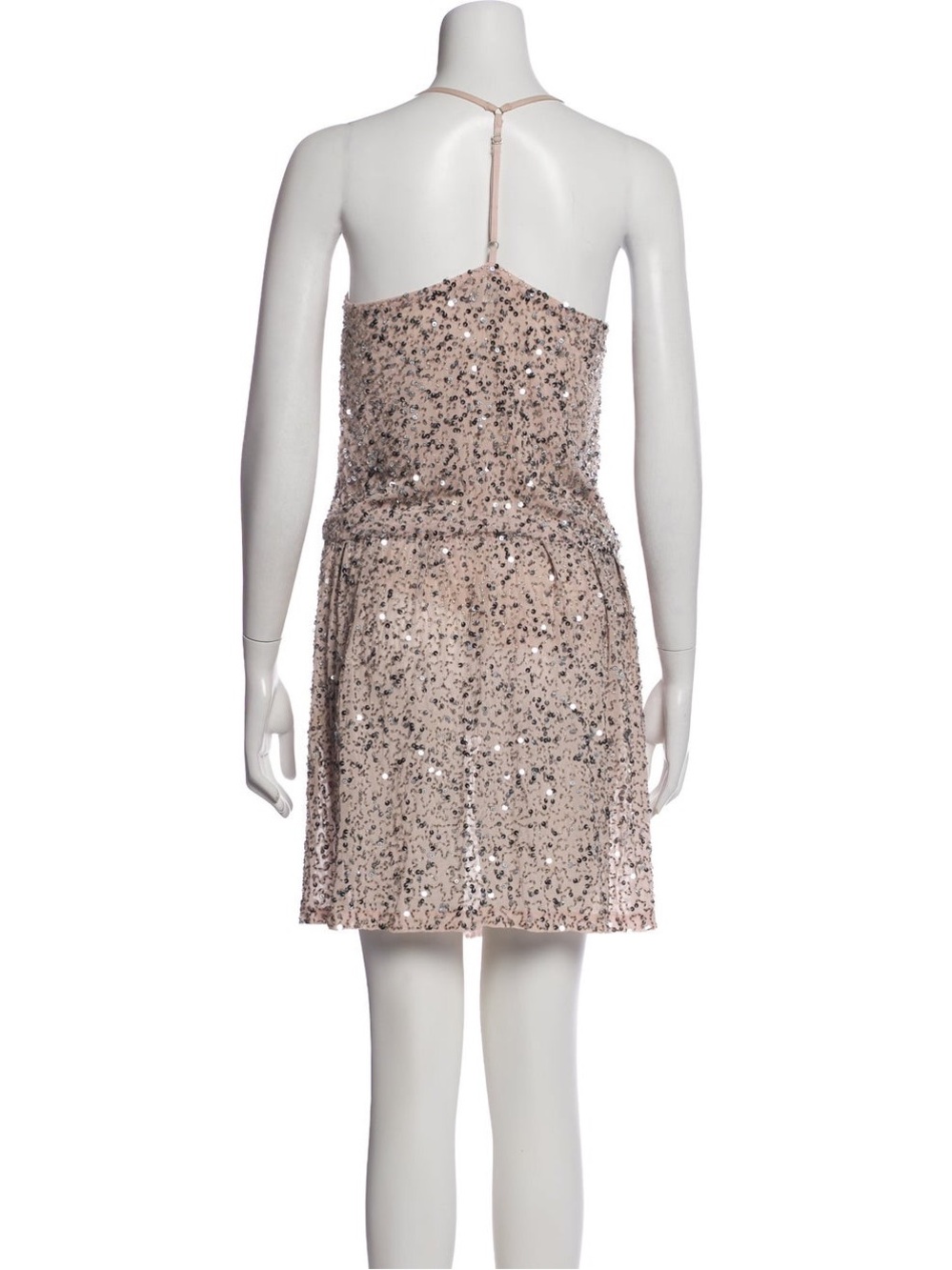 Alice + Olivia pink sequin blouson mini dress - Picture 3 of 8